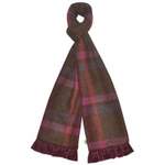 tweed scarf plum